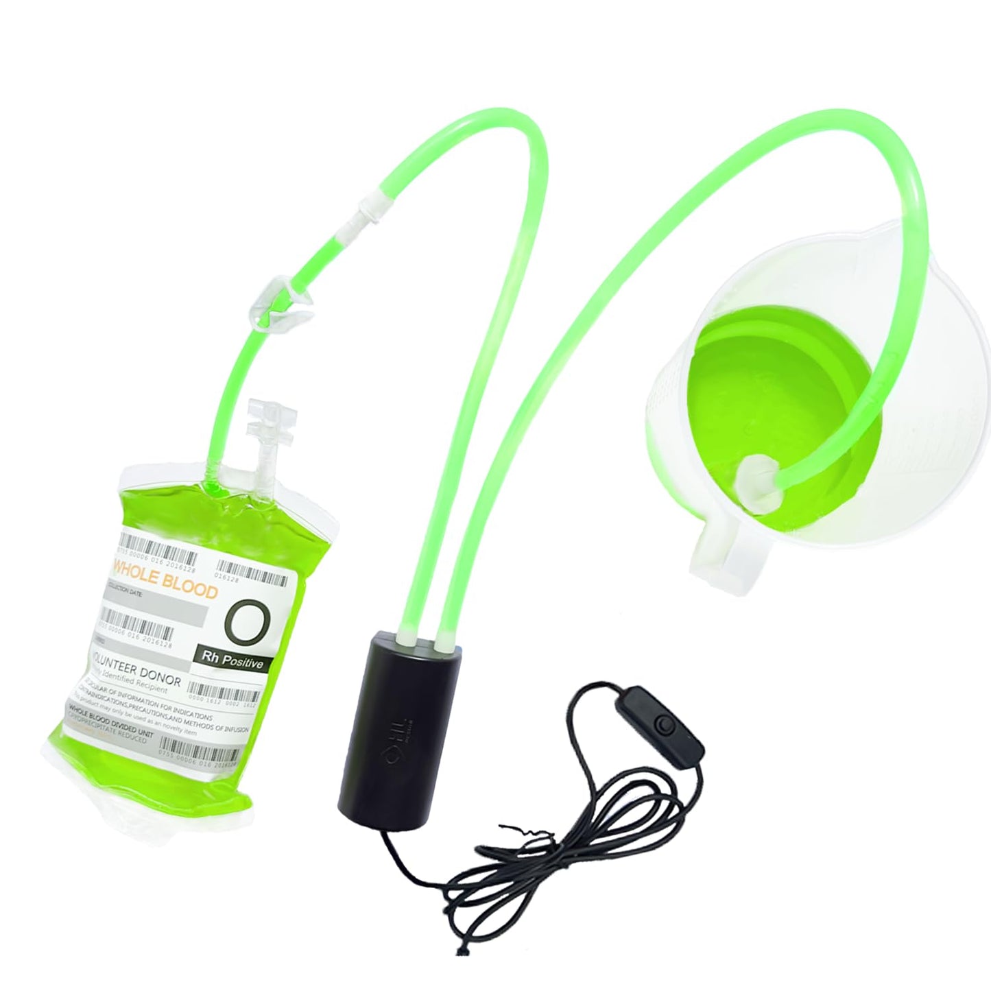 WYNK Quick-Fill Multi-Use USB Electric Pump - for Halloween Blood Bags, Home Brew Bottling, Water Dispensers, Coffee Machines & Party Props | Food