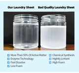 SureStuff Laundry Detergent Sheets Fresh Scent - 80 (7"x11") Loads Eco Liquidless Soap - Travel-Friendly for Hot & Cold Cycles, Tackles Tough Stains
