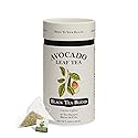 Avocado Leaf Black Tea Blend - Lightly Caffeinated, Healthy Herbal Tea | Immune Support & Booster | Cold Brew or Hot Tea - 15 Tea Bags | 30 Servings