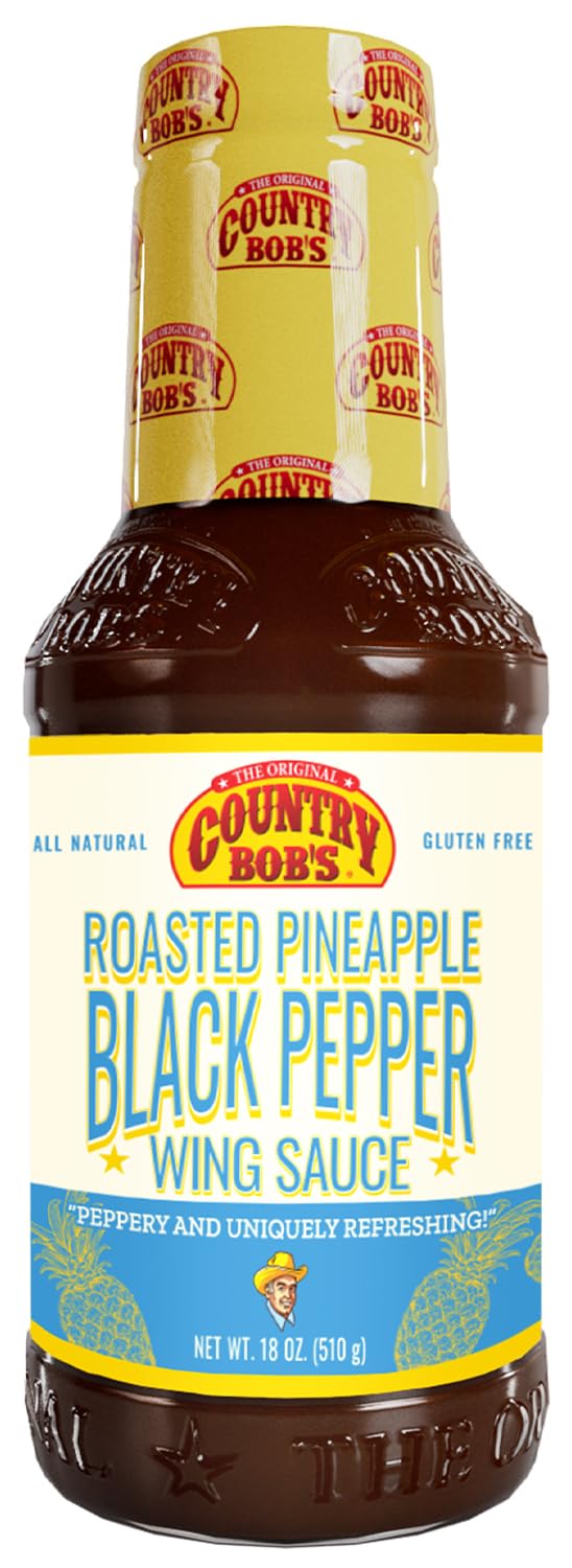 Country Bob's - Roasted Pineapple & Black Pepper Wing Sauce - 18 oz