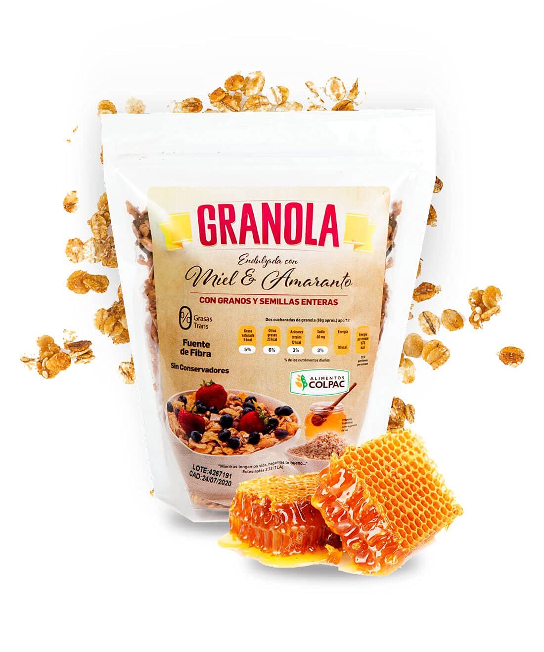 Alimentos Colpac - Honey-Amaranth Granola 400g