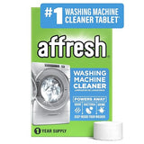 Affresh Washing Machine Cleaner, Helps Power Away Odor Causing Bacteria & Grime Deep Inside Pump, Valve & Hoses, 12 Time Release Tablets, 1 Year