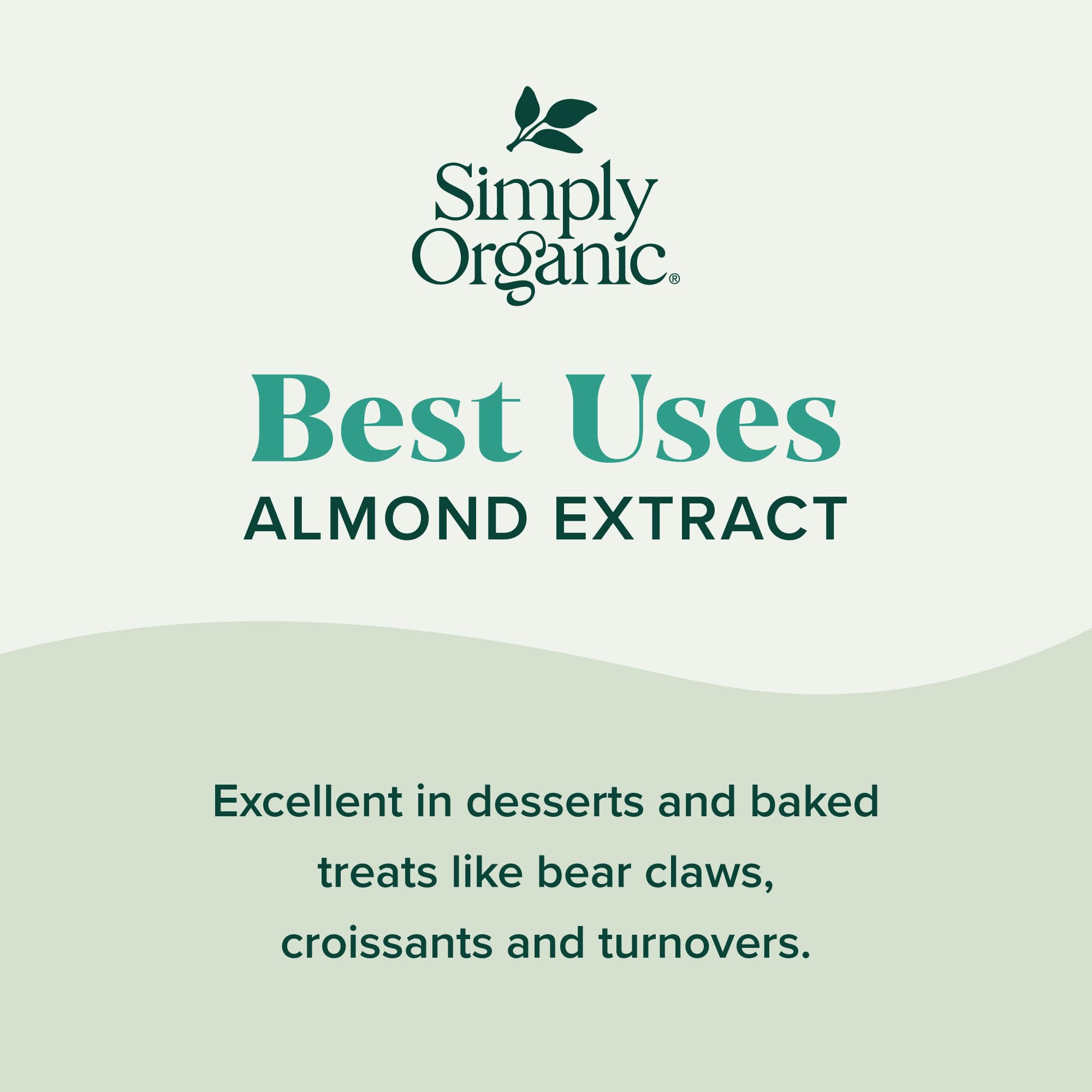 Simply Organic Almond Extract, 4 Ounce Glass Jar, Warm Sugar-free Vegan Flavor for Desserts, Coffee and Smoothies