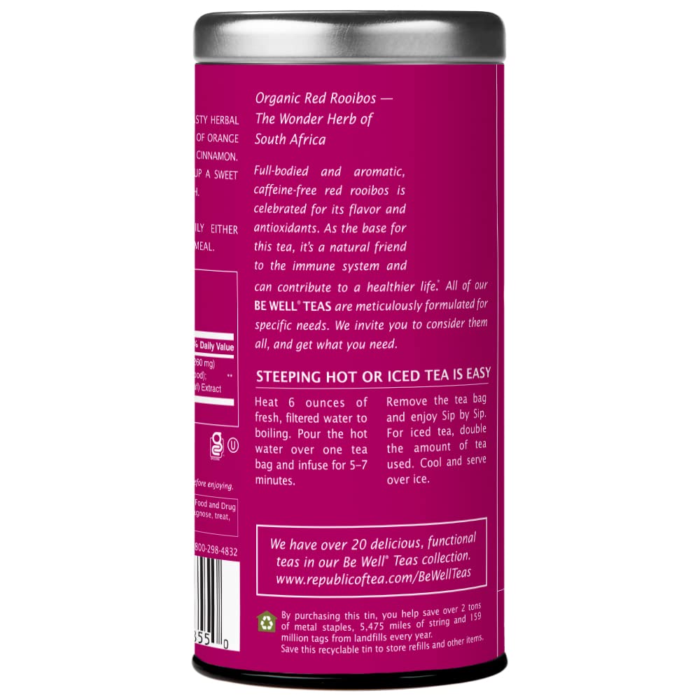 The Republic of Tea - Flavorful Weight Control Herbal Tea | Get Lost Number 6 Weight Control Herb Tea, No Caffeine | 1.65 Ounces, 36 Tea Bags
