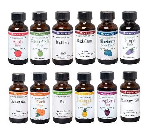 LorAnn SS 12 Fruity Flavors in - 1 ounce bottles