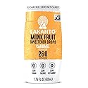 Lakanto Liquid Monk Fruit Extract Drops, Caramel - Erythritol Free Sugar Substitute Sweetener For Tea, Coffee, Smoothies, Yogurt, Cereal, Cocktails
