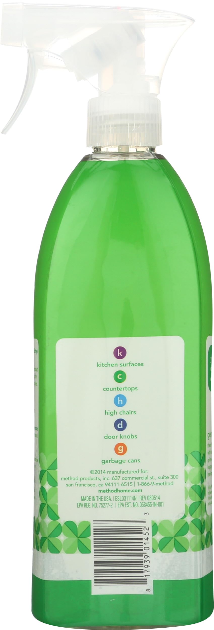 Method Antibacterial All-Purpose Cleaner Spray, Bamboo, Kills 99.9% of Household Germs, 28 Fl Oz