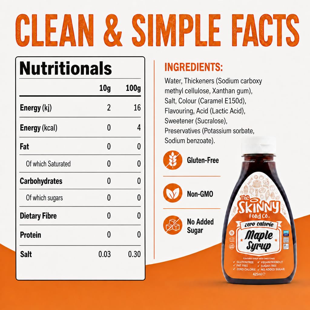 Skinny Foods Syrups (Maple Syrup)