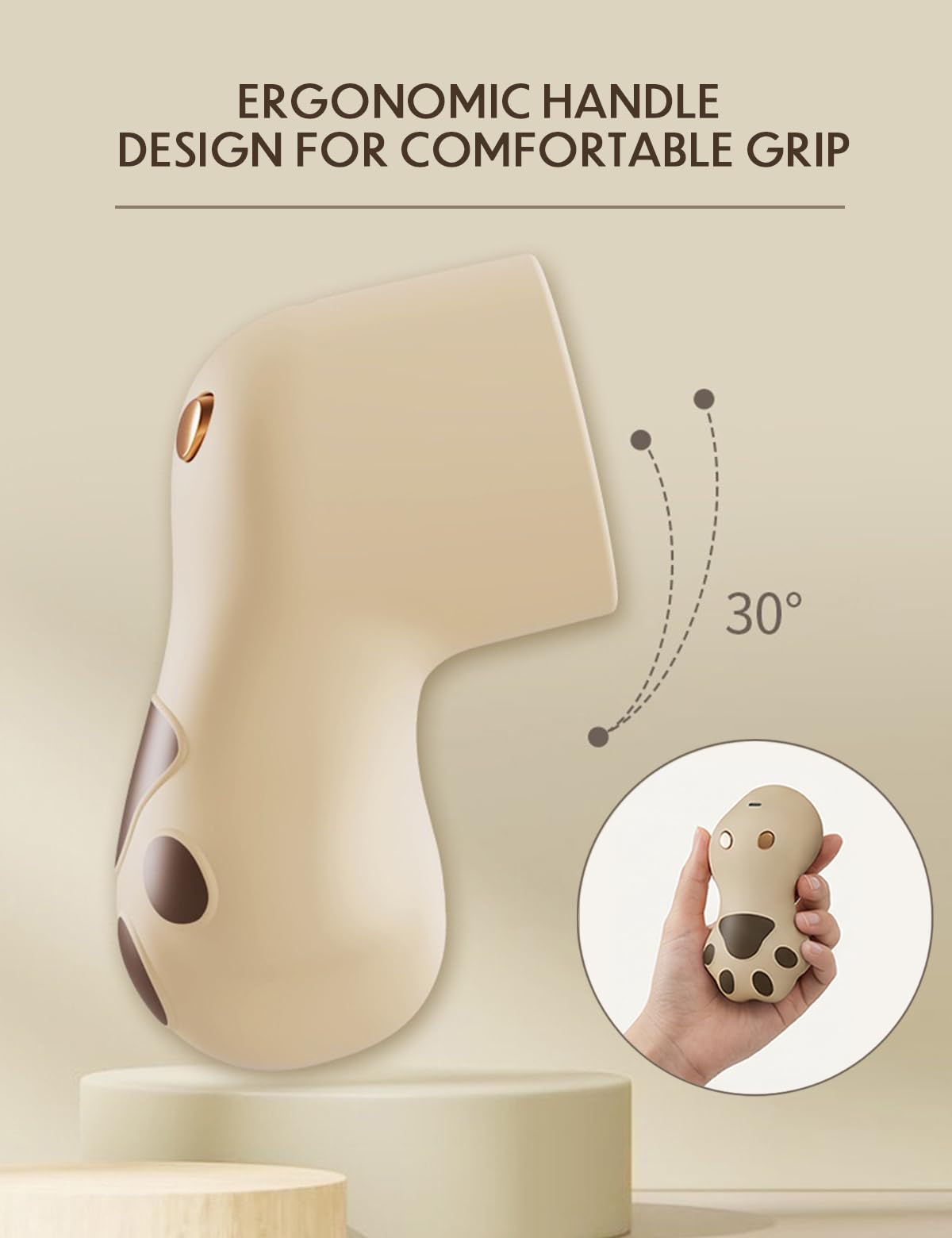Cute Cat Paw Fabric Shaver, 3-Speed Lint Remover for Clothes, Sweaters, Couches, 2 Extra Blades for Effective Fuzz and Bobble Remove Pilling on All