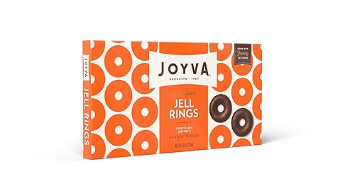 Joyva Orange Jelly Rings, Ring Jells Kosher for Passover, 9-Ounce (Pack of 2)