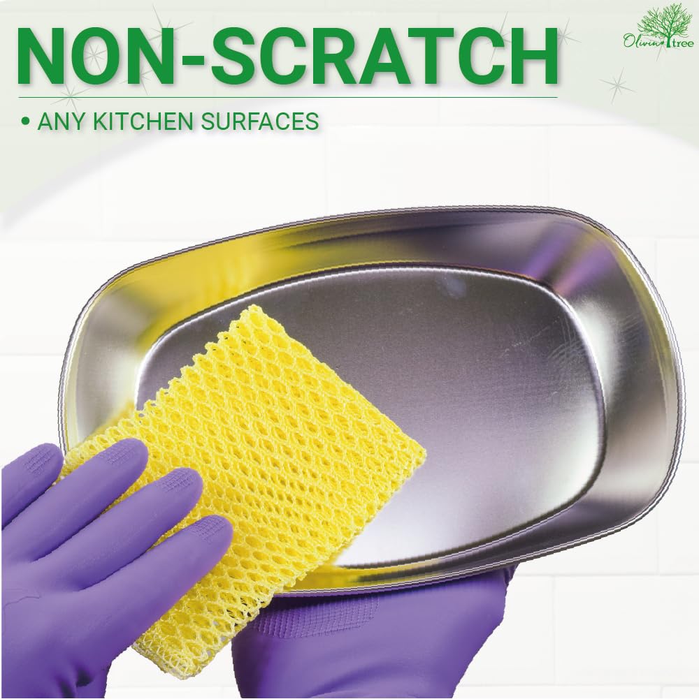 Olivia tree 5PCS Innovative Dish Washing Net Cloths,Scourer, Quick Dry,Perfect Scrubber for Washing Dishes 11" by 11"