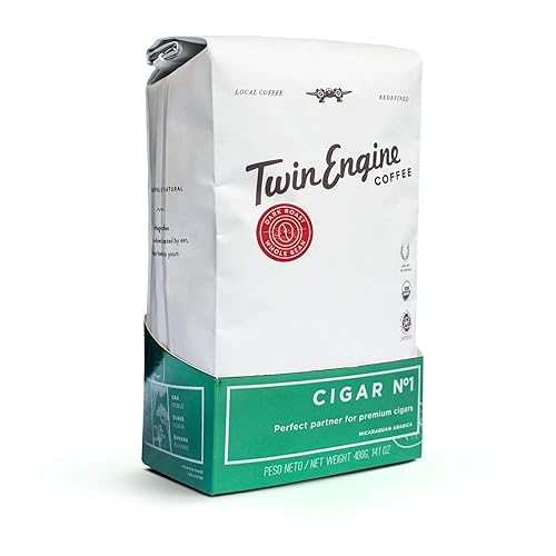 Twin Engine Coffee NICARAGUAN CIGAR BLEND #1 - Dark Roast, Whole Bean, Nicaraguan Coffee, 400g 14.1oz | Rich Specialty Grade Coffee packaged at the