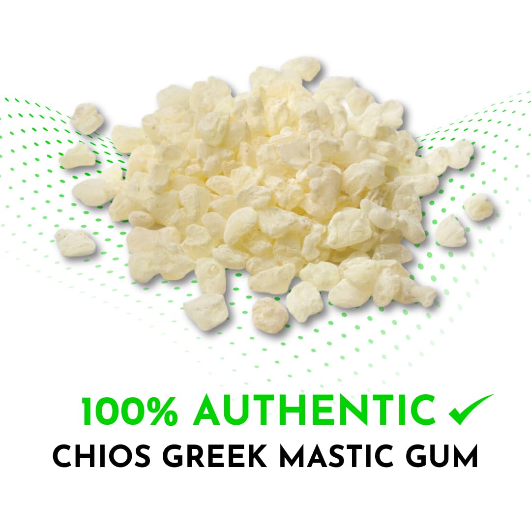 Greek Mastic Gum Chios Tears ??????? Greece (Pistacia Lentiscus) - Fresh & Premium Quality - Large Tears (20 Grams)