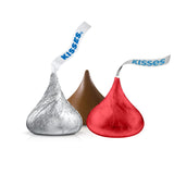 Candykrave Hershey'ss Kisses Red & Silver Chocolate candy - (2 LB 200 pcs) - Bulk chocolate individually wrapped Purple Foil Candy - Delicious Treats