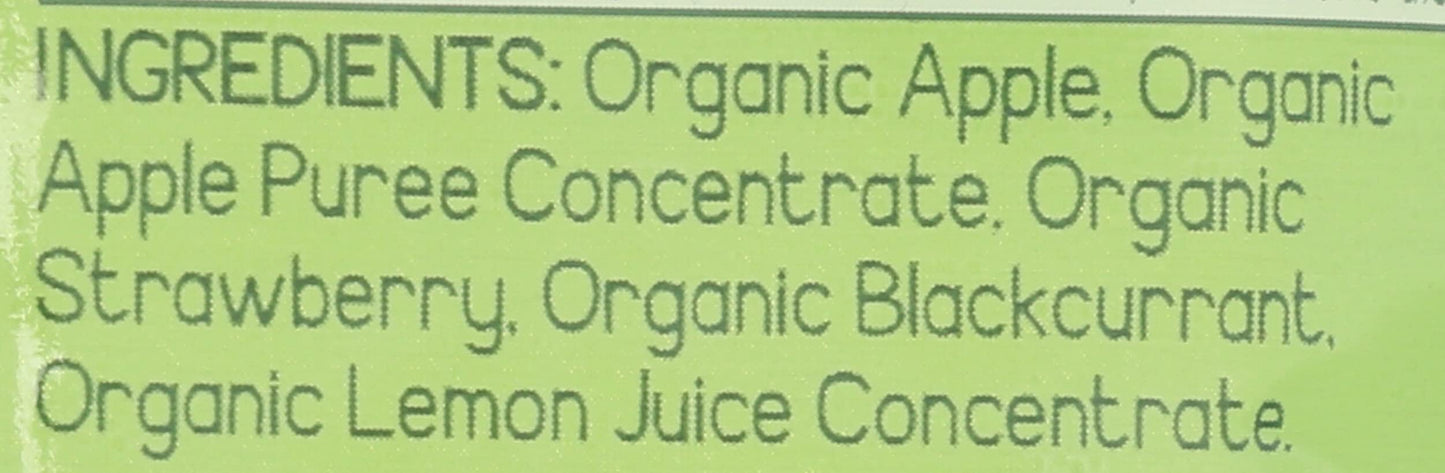 Gogo Squeez Organic Apple Strawberry Applesauce Sgl, 3.2 OZ