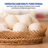 Unique Craft Wool Dryer Balls for Fewer Wrinkles - Reusable Dryer Wool Balls for Saves Drying Time, Chemical-Free Premium New Zealand Fabric Softener