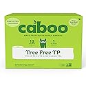Caboo Tree Free Toilet Paper, Septic Safe Toilet Tissue, Plastic Free, Non Toxic, Chemical Free, 2 Ply Bathroom Toilet Paper | Pack of 12 Double