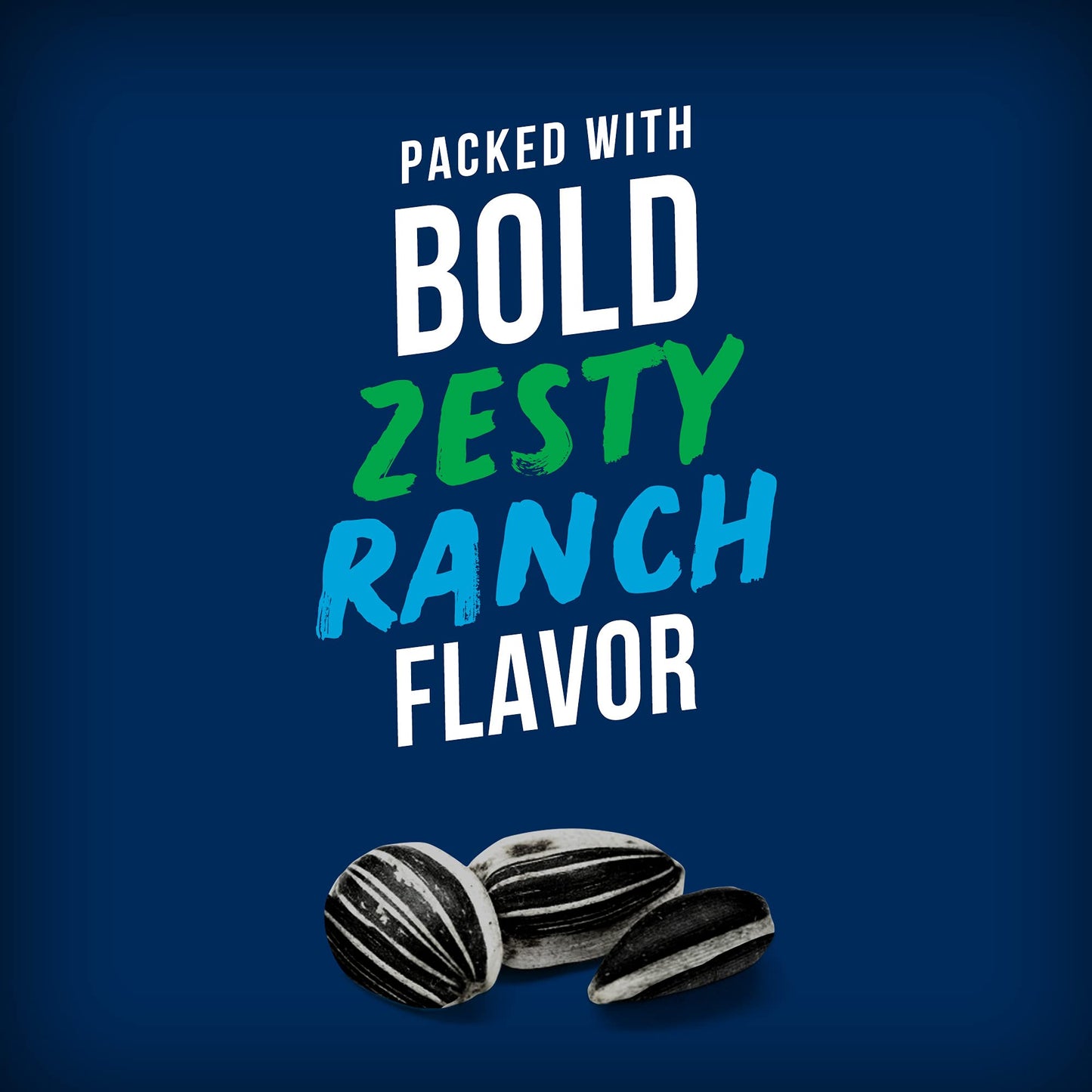 BIGS Sunflower Seeds, Hidden Valley Zesty Ranch Flavor, 2.75 oz. (Pack of 12)
