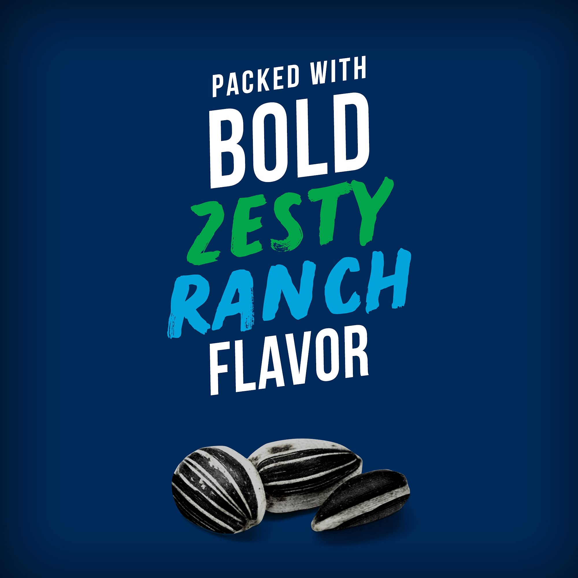 BIGS Sunflower Seeds, Hidden Valley Zesty Ranch Flavor, 2.75 oz. (Pack of 12)