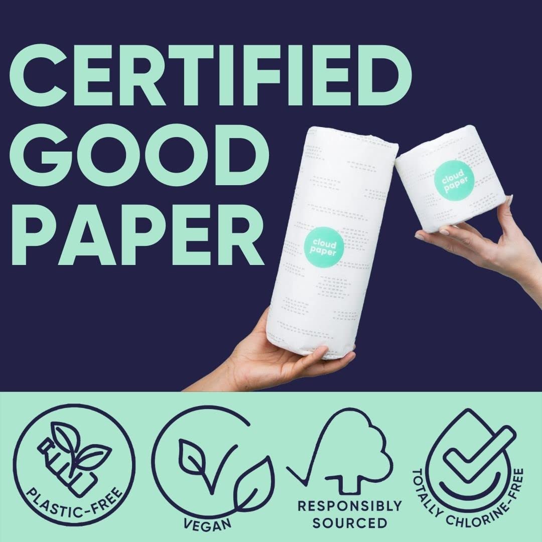 Save Trees Bamboo Toilet Paper, Paper Towels, Tissues, & Swedish Dishcloths - Complete Box - 24 Rolls Bamboo Toilet Paper, 12 Rolls Bamboo Paper