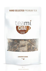 Teami Chai Black Tea Bags - 20 Count - with Cardamom, Ginger, and Cinnamon - Great for Lattes and Smoothies