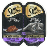 Sheba Perfect Portions Savory Mixed Grill Entree` Cuts in Gravy (5-2 Pack Trays)