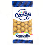 Color It Candy Shimmer Gold 1 inch Gumballs 8 Ounce Peg Bag - Perfect For Table Centerpieces, Weddings, Birthdays, Candy Buffets, & Party Favors.