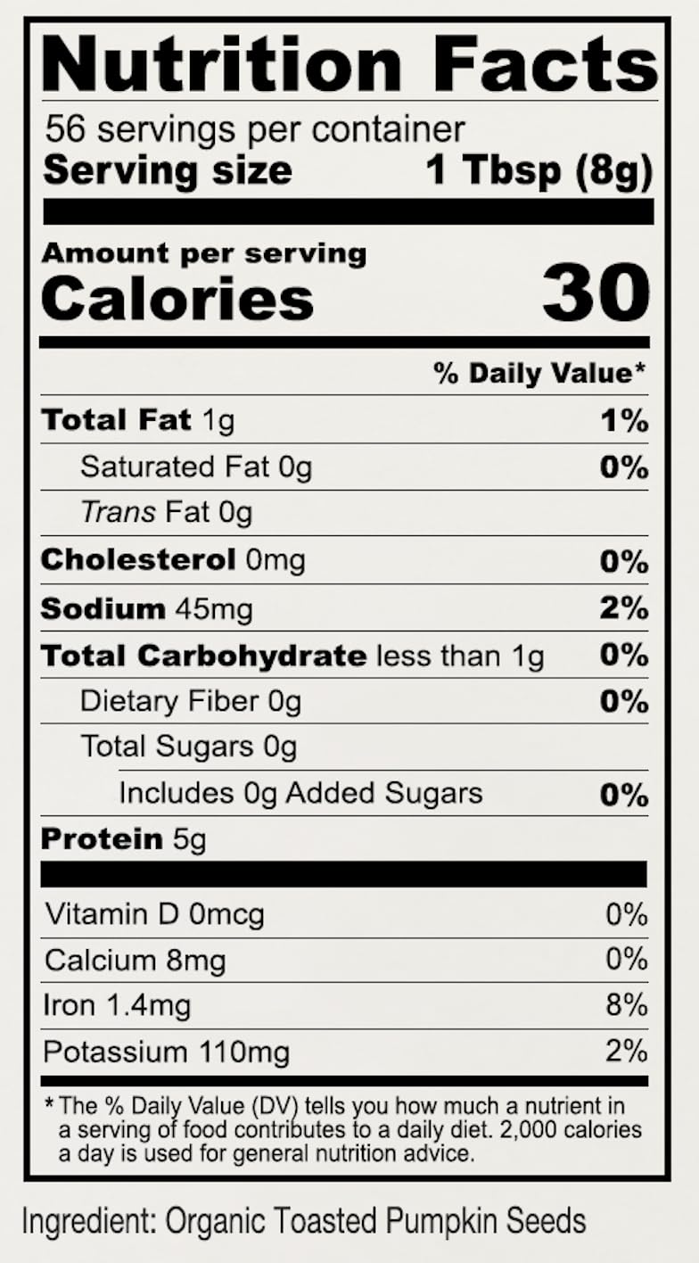 Anthony's Organic Pumpkin Seed Protein Powder, 1lb, Gluten Free, Non GMO, Unflavored, Plant-Based Protein