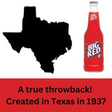 Big Red® Soda - Made with Real Sugar - 6 Pack of 12 oz Glass Bottles - Nostalgic Red Cream Soda