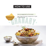 Natural Biryani Masala by Granary Mart - Gourmet Spice Blend - Ideal for layered vegetable and meat pilaf - Suitable for Vegetarians & Vegans