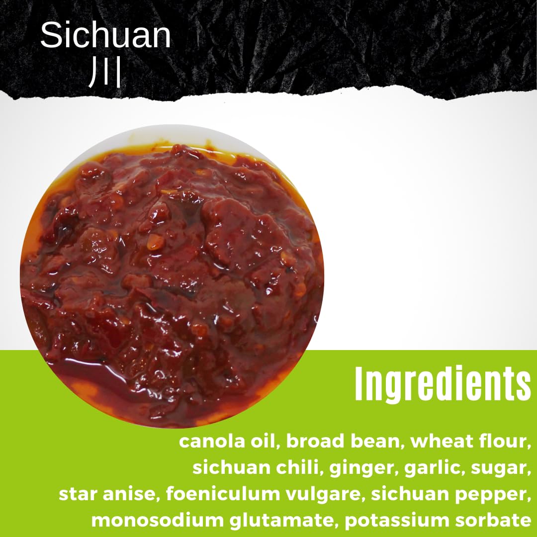 NPG Pixian Broad Bean Chili Paste 7 oz, Hongyou Doubanjiang with Chili Oil