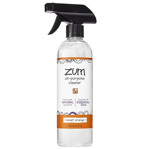 Zum by Indigo Wild All-Purpose Cleaner - Natural Multipurpose Cleaner Made with Essential Oils, Baking Soda & More - Sweet Orange, 16 fl oz
