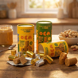 Oca Sugar-Free Peanut Butter Bites - 4 pack - 30g of Protein per pack - 3 Ingredients - No Sugar Added, Low Carb, High Protein - Healthy Keto Friendly