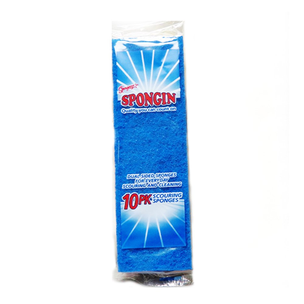Spongin Scouring Sponges (10 In 1 Pack)