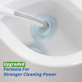 oshang Disposable Toilet Brush - Toilet Bowl Cleaner, Toilet Cleaning Supplies, Toilet Brush with Holder, 14 Refills for Deep Cleaning and Hygienic