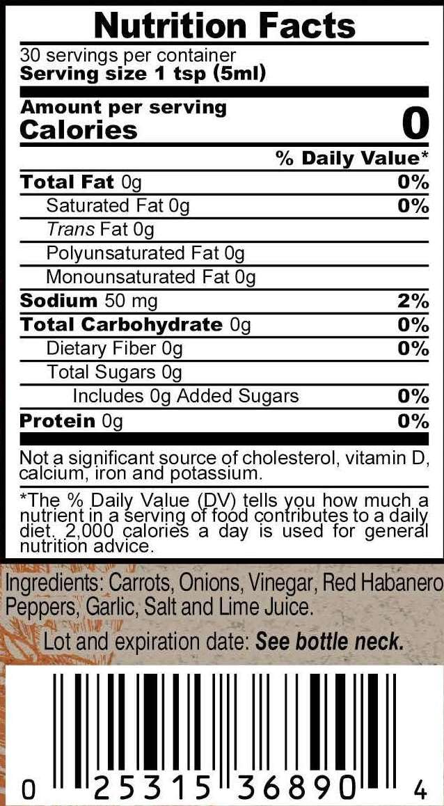 Marie Sharp’s Garlic Habanero Pepper Sauce, 5 oz - Bold Belizean Hot Sauce with Garlic & Heat - All-Natural, Gluten-Free