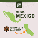 Damiana Leaf Cut & Sifted, by Herb Co, Turnera diffusa, Old Woman's Broom, from Mexico, Kosher, for Herbal Tea Blends, Salads, Soups & Cooked