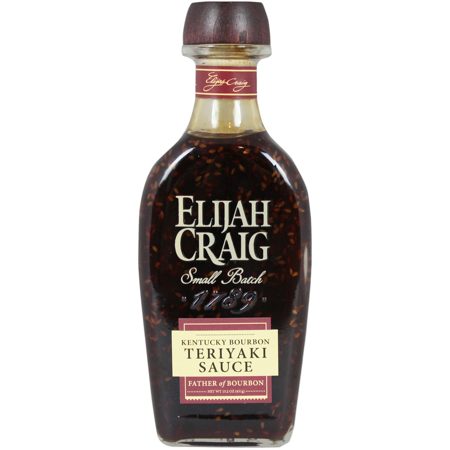 Elijah Craig Kentucky Teriyaki Sauce - Spirits-Inspired Flavor, Gourmet Marinade & Glaze (15.2oz)