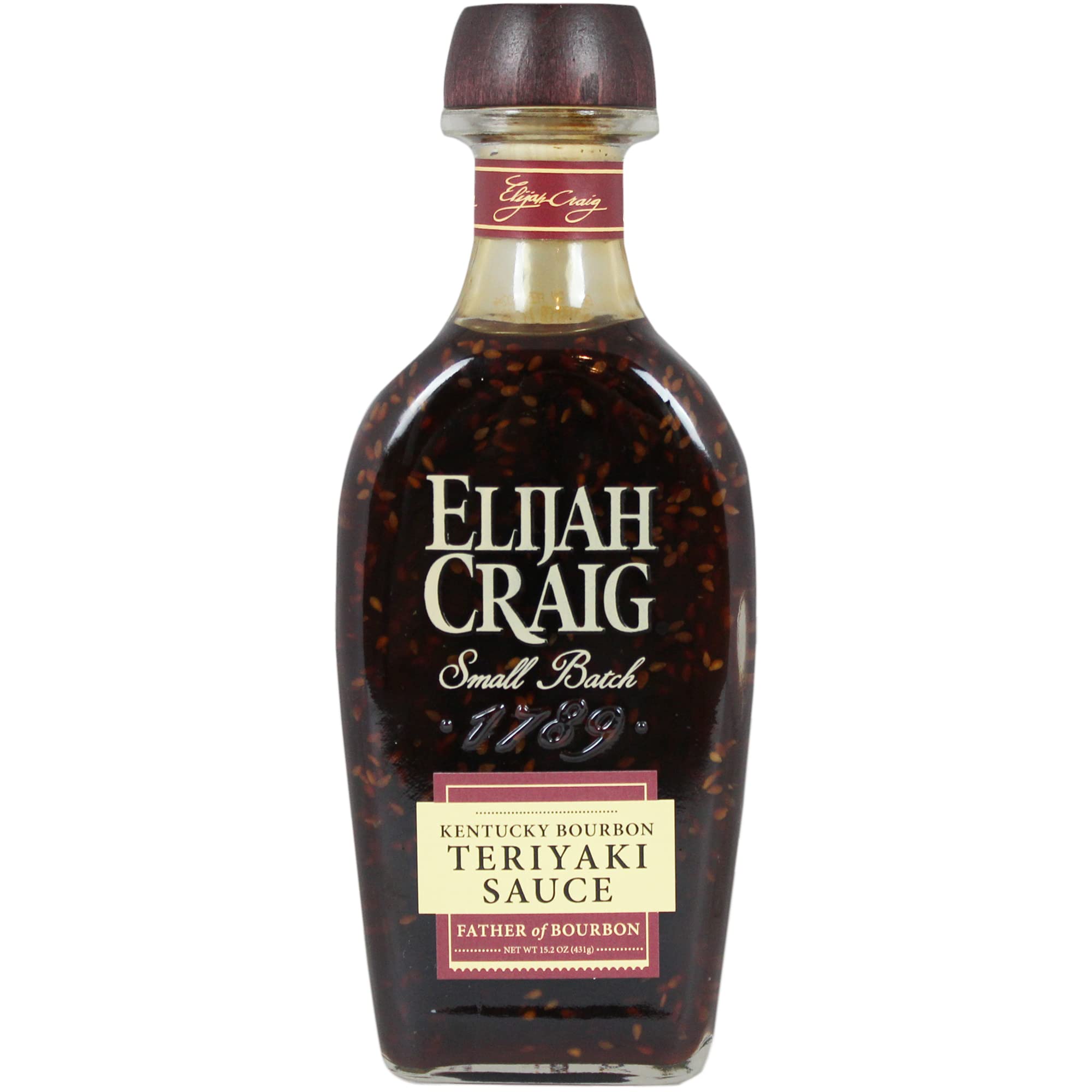 Elijah Craig Kentucky Teriyaki Sauce - Spirits-Inspired Flavor, Gourmet Marinade & Glaze (15.2oz)