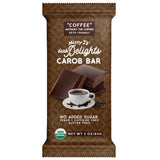 Missy J's Organic Carob Dark Delights Unsweetened Coffee Candy Bar 3 Oz 2 Pack | Vegan, Gluten and Caffeine Free, Healthy Substitute for Chocolate