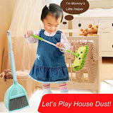 Xifando Mini Housekeeping Cleaning Tools for Children,3pcs Include Mop,Broom,Dustpan (Blue Mop+Frash Blue Broom&Dustpan)
