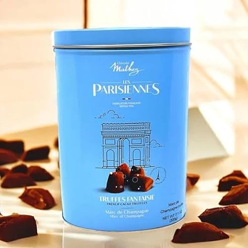 Natural Chocolate Truffles Fine Flavor from Mathez Chocolate Imported from France - Gift Box 250 grams