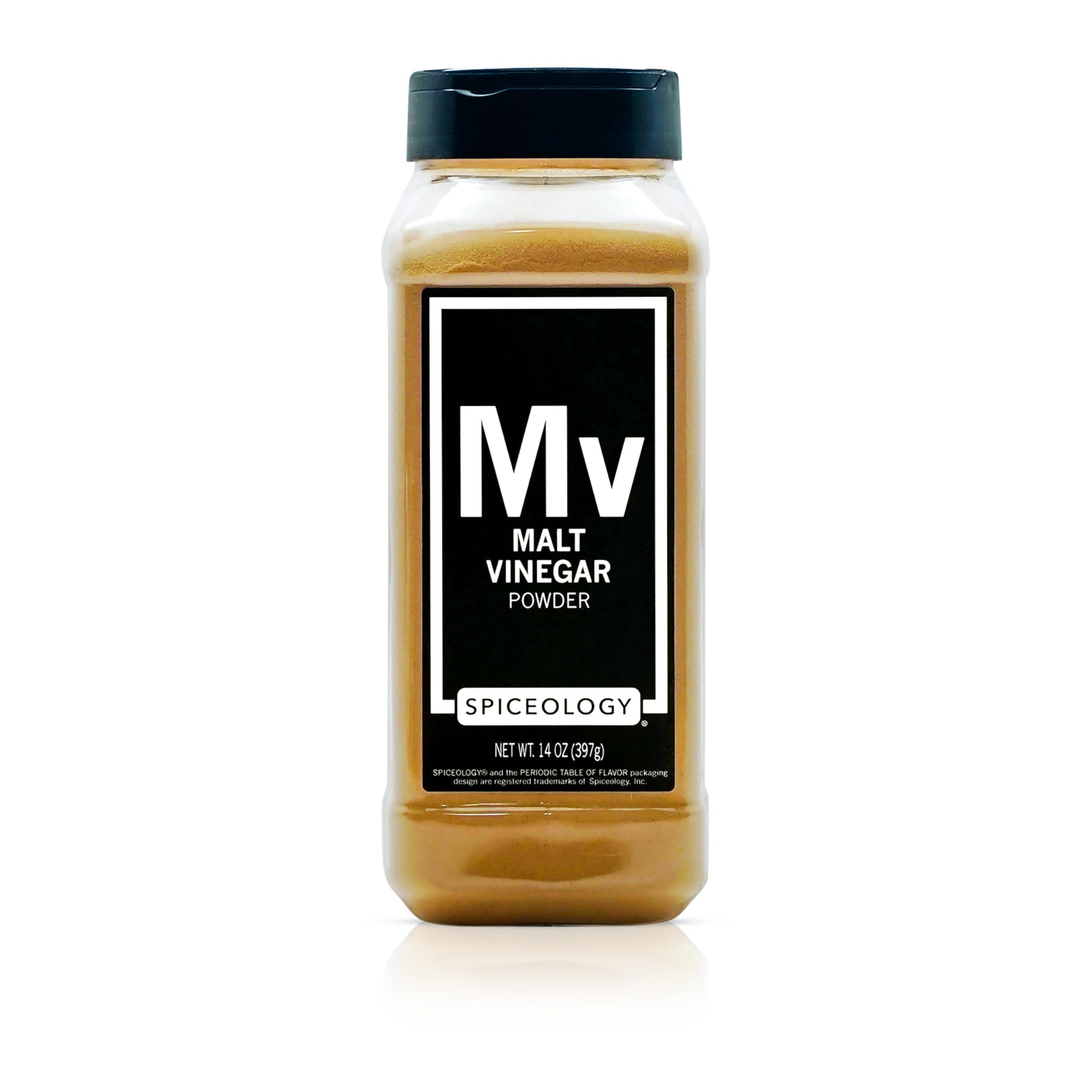 Spiceology - Malt Vinegar Powder - Tangy, Fermented Flavor for Fries, Rubs, Chips & Snack Seasonings - Use in Dips, Marinades & British-Style Dishes