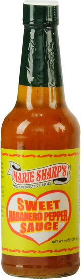 Marie Sharp’s Sweet Habanero Pepper Sauce, 10 oz | Belizean Hot Sauce with Sweet & Spicy Flavor | Perfect for Glazes, Marinades & Dips | All-Natural