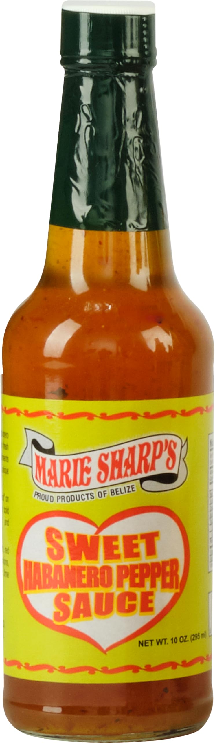 Marie Sharp’s Sweet Habanero Pepper Sauce, 10 oz | Belizean Hot Sauce with Sweet & Spicy Flavor | Perfect for Glazes, Marinades & Dips | All-Natural
