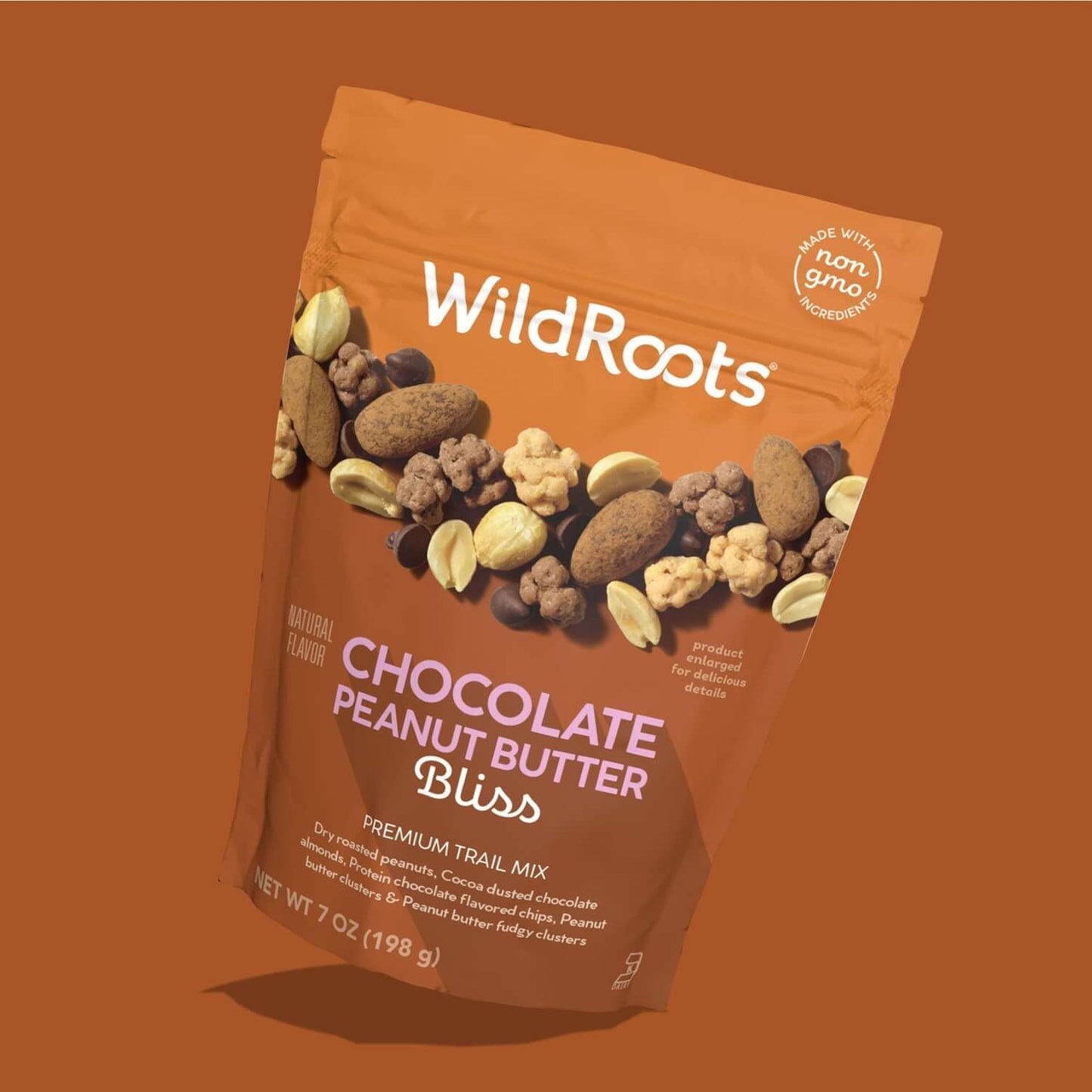 WildRoots Trail Mix, Made with Non-GMO Ingredients & Natural Flavor (Peanut Butter Chocolate, Pack of 3)