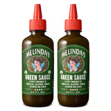 Melinda’s Green Sauce - Gourmet Mild Chile Verde Hot Sauce Made With Fresh Ingredients, Tomatillos, Jalapeño, Spinach & Cilantro - 12 oz, 2 Pack