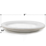 Green Earth - Natural Bagasse (Sugarcane Fiber) Tree Free 9" Paper Plate / Biodegradable / Compostable (500 Counts Disposable Plates?