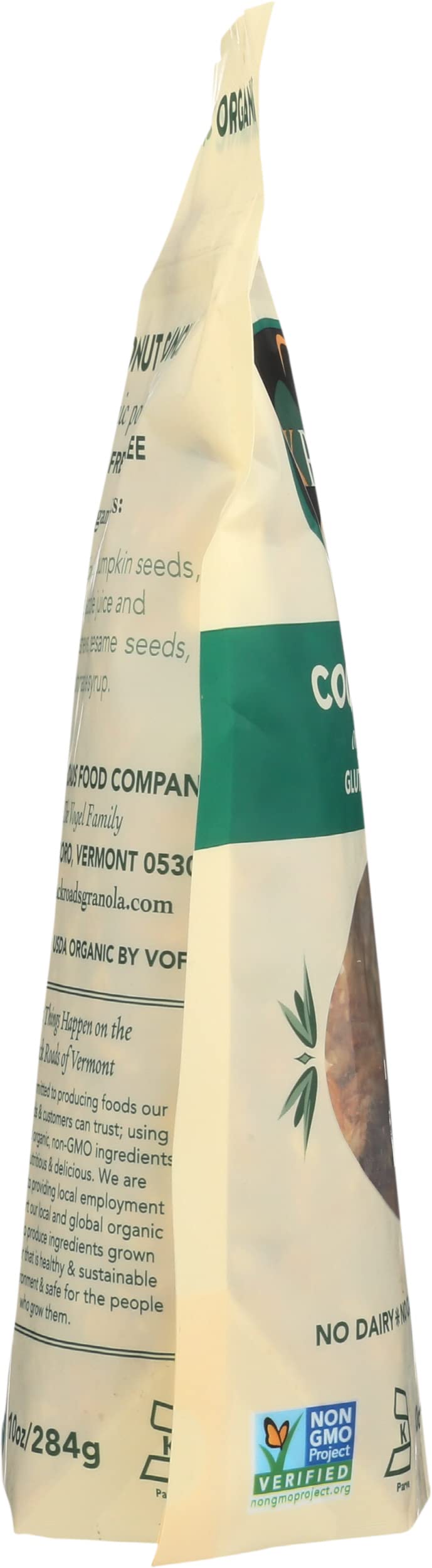 Back Roads, Granola Coconut Crunch Organic, 10 Ounce
