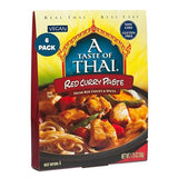 A Taste of Thai Red Curry Paste - Authentic & Natural Ready-to-Use Thai Curry Paste - Vegan, Gluten?Free & Non?GMO - Rich, Aromatic Flavor